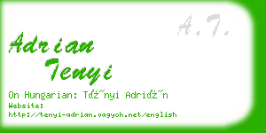 adrian tenyi business card